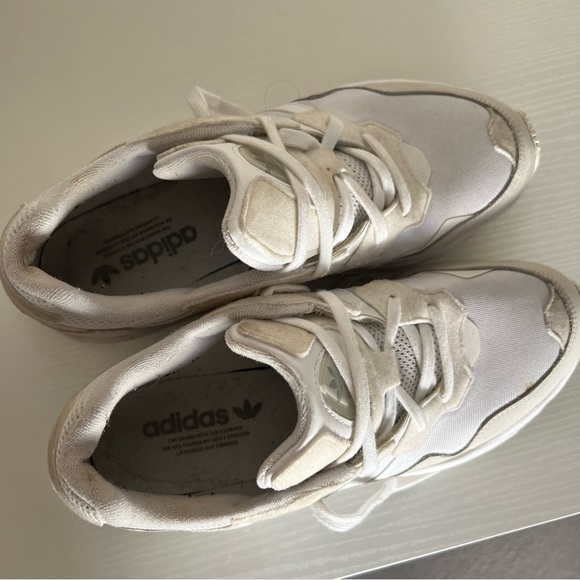 Adidas White and Cream Men's Sneakers - Picture 9 of 10